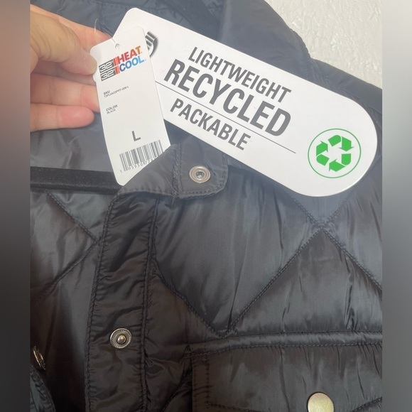 NWT 32 Degrees Women's Lightweight Recycled Poly-Fill  Jacket Quilted Black Lg - Picture 10 of 12